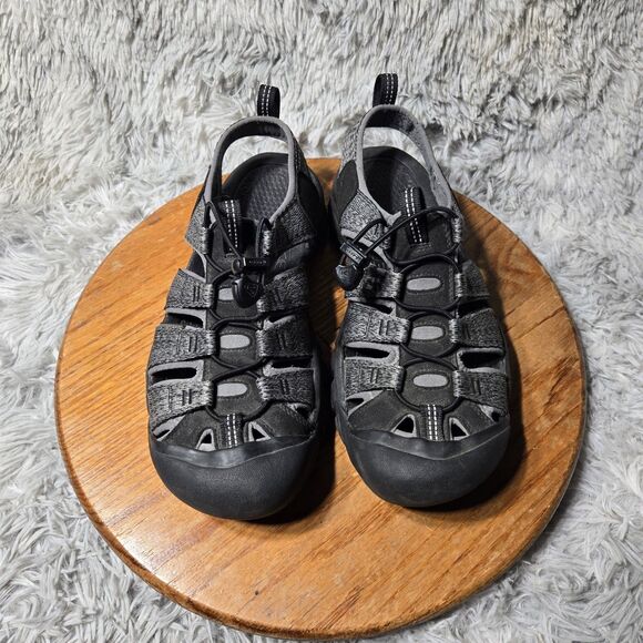 Keen Newport H2 Mens Size 9.5 Black/Gray Fisherman Sandal (Winter Discount) - Picture 4 of 8